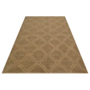 Dywan naturalny Bakero Portland, 120x180 cm, dywan jutowy i bawełniany z geometrycznym wzorem - Dom i ogród