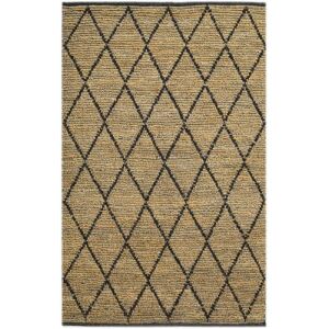 Bakero Sacramento 5028 Naturteppich, 120x180 cm, Juteteppich mit geometrischem Muster - Innenarchitektur