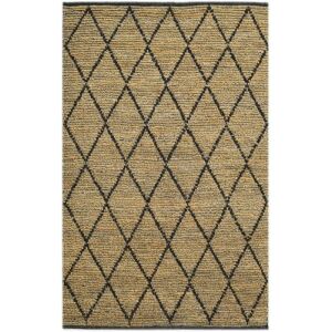 Dywan Bakero Sacramento 5028 naturalny, 160x230 cm, dywan jutowy z geometrycznym wzorem w romby - Projektowanie wnętrz