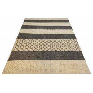 Изглед под ъгъл на килима Bakero Arvon светъл естествен, 160x230 см - Декорация