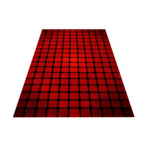 Czerwony dywan geometryczny Bakero Casablanca 140x200 cm - Projektowanie wnętrz