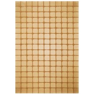 Bakero Casablanca beiger Teppich mit geometrischem Quadratmuster, 120x180 cm - Innenarchitektur