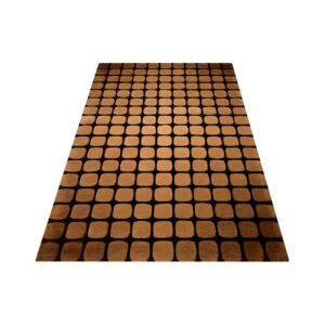 Dywan Bakero Casablanca mocca, 140x200 cm, wzór geometryczny - Projektowanie wnętrz