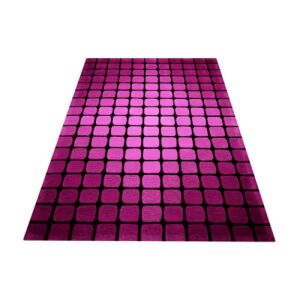 Bakero Casablanca lila szőnyeg, geometriai design, nappali dekoráció - Bakero