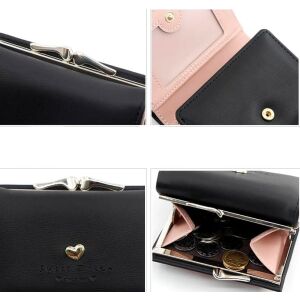 Elegantná dámska peňaženka so srdiečkom, ekologická koža, 11x8.5x3.5 cm 121069100 - Dámske doplnky