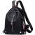 Női hátizsák retro stílusban, fekete, 100% pamut és eco-bőr, 30x25 cm 118031587
