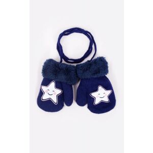 Yo!club téli kesztyű 10 cm - sötétkék/csillag 118099965 - Yoclub