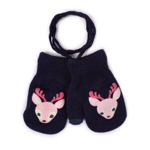 Yo!club téli kesztyű 12 cm - sötétkék/őzike 118099981 - Yoclub