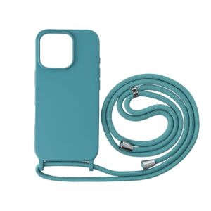 iPhone 16 Pro TPU+PC Handyhülle mit Lanyard, Farbe Ozeanherz, passendes Lanyard - Handyhüllen