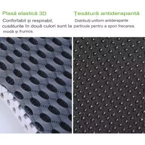 Perna ortopedica pentru sezut din spuma cu memorie 4D, QFC-047B Arvada ErgoSupport, forma U, dimensiuni 42x47x8x1cm, husa detasabila respirabila si design ergonomic, husa neagra upgrade