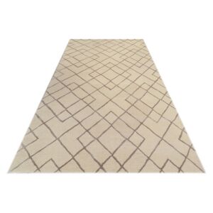 Dywan Bakero Highway w kolorze kremowym, wzór geometryczny, 153x244 cm - Projektowanie wnętrz