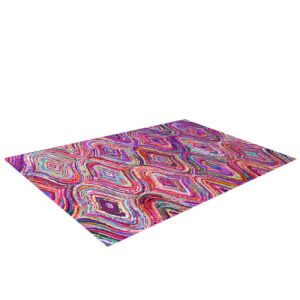 Bakero Chindi többszínű szőnyeg fehér háttérrel - Bakero