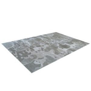 Bakero Disco silberner Teppich (153x244 cm) schräge Ansicht - Dekorationen