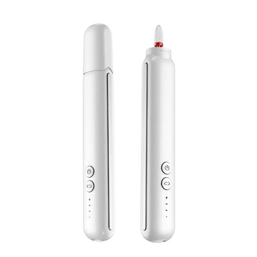 Elektrisches Nagelfeilen-Gerät, 6 austauschbare Köpfe, weiße Farbe, USB-Ladung, tragbar und einfach zu bedienen! 118110698