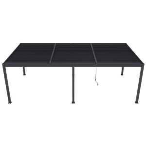 Rojaplast intro duo alumínium bioklimatikus pergola 8 x 4 méteres - szabadon álló, szürke antracit 118139802 - Pergola