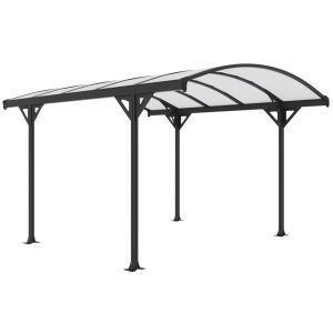 Rojaplast Allen A alumínium és polikarbonát gépkocsibeálló 366 x 302 x 230 cm 118139803 - Pergola
