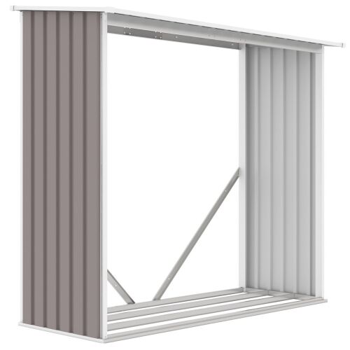 Rojaplast WC-A fém kerti fatároló, szürke és fehér