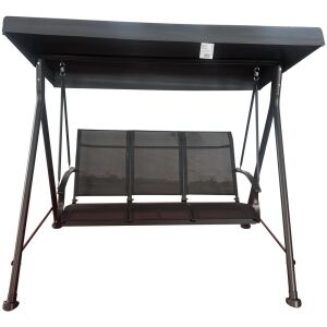 Rojaplast Hollywood II fém kerti hintaágy - szürke