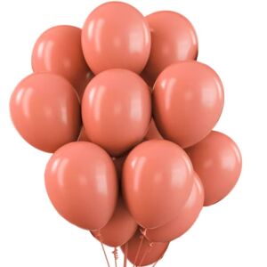 25 darabos lazac színű latex lufi készlet, S DEPOT márka - Party kellék