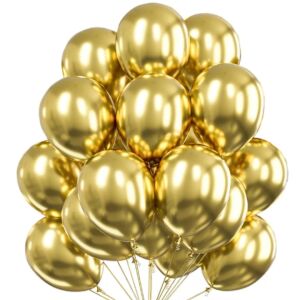 50 db S DEPOT® latex lufi készlet, bulikra, rendezvényekre, évfordulókra, arany