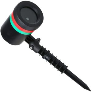 S DEPOT® színes lézerprojektor, amely pulzál fényt Két színkombinációban, könnyen használható és gyors csatlakoztatás, fekete