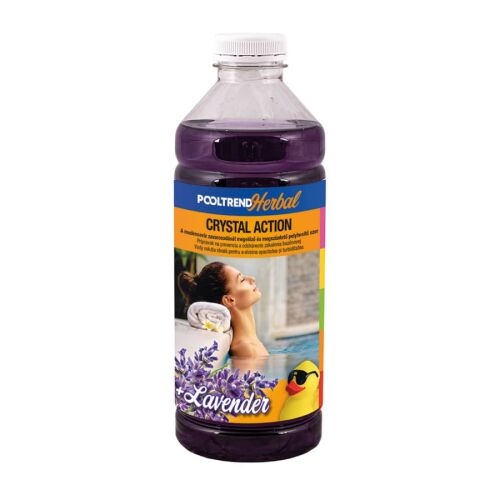 Pooltrend Herbal Crystal Action Levendulás Pelyhesítő 1L, medencevíz tisztító, megszünteti az opálosodást, kristálytiszta vízhez - Pelyhesítő