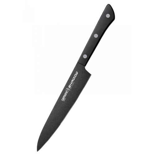 Samura Shadow Universalmesser, AUS-8 Stahl, 15 cm, schwarz