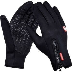 Férfi szigetelt érintőkesztyű, fekete, XL méretű, anyaga poliészter és gumi 118179685 - Férfi kesztyű