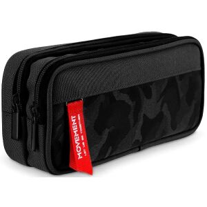 Többfunkciós kétrekeszes szervező Moro Classic, fekete poliészter, 22,5x11x7 cm 118180531 - Tolltartó