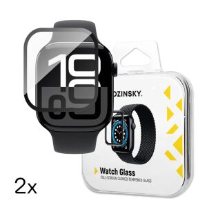 Wozinsky Apple Watch Series 10 46mm edzett üveg képernyővédő (2 darabos) - Wozinsky