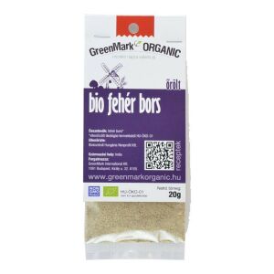 Greenmark bio fehér bors őrölt 20 g 125269936 - Tartós élelmiszer