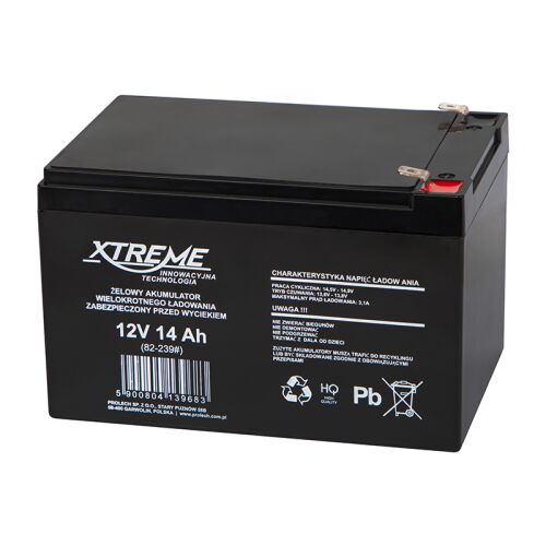 XTREME 12V 1,3Ah Gél Akkumulátor UPS-hez és Riasztórendszerekhez 