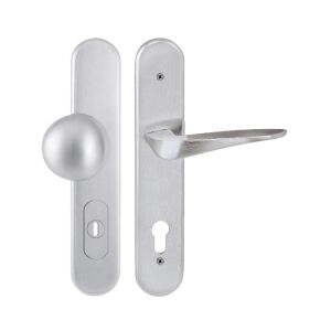 TWIN DAVID/ARIA HTSI P4500 DEF KPZR/CH-SAT 72mm ajtókilincs szett, szatén króm kivitel - Twin