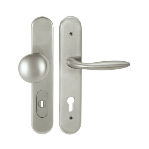 TWIN DAVID/NICOL HTSI P4500 DEF KPZR/XR 90mm Inoxchrom ajtókilincs szett gömb alakú fogantyúval és kulcslyukkal