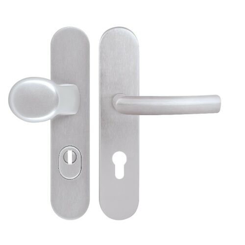 TWIN HARMONIA DEF PZ/F1 72mm ezüst színű ajtókilincs pajzzsal