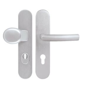 TWIN HARMONIA DEF PZ/F1 90mm ezüst színű ajtókilincs garnitúra kulcslyukkal - Ajtó