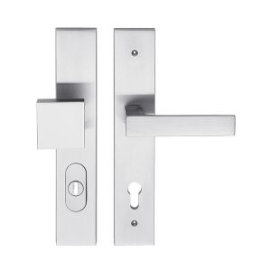 TWIN TUKE HTSI DEF KPZL/CH-SAT 92mm ajtókilincs garnitúra, szatén króm kivitel, PZ kulcslyuk - Twin