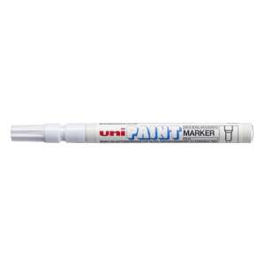 Uni Paint Marker, white, 0.8-1.2 mm, for marking on various surfaces - Uni