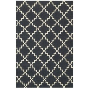 Bakero Kelim Eugenie sötétszürke szőnyeg marokkói mintával - Bakero