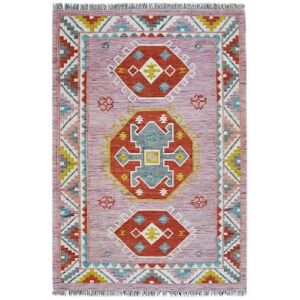 Килим Bakero Kelim Peru 1302 виолетов, 155x240 cm, ацтеки дизайн - Декорация