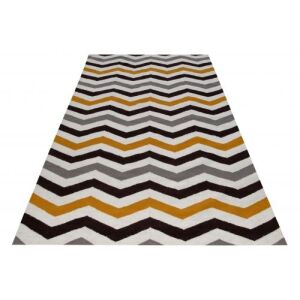 Szögletes nézet a Bakero Kelim JP 11168 fehér/többszínű szőnyegről - Bakero