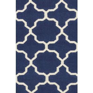 Bakero Kelim Maria sötétkék szőnyeg, 60x90 cm, marokkói mintával - Bakero