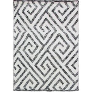 Bakero Kelim ASH 69 fekete-fehér szőnyeg marokkói mintával, 100x150 cm - Bakero