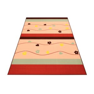 Bakero Flowers Kinderteppich 120x170 cm, schräge Ansicht - Innenarchitektur