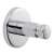 TESA Smooz chrome towel hook, single hook, drill-free, self-adhesive, for bathroom