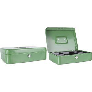 Money box, 30x24x9 cm, DONAU, green 134179852 - Cash Box