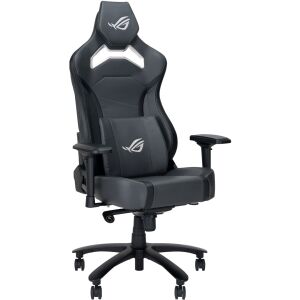 Abgewinkelte Ansicht des ergonomischen Gaming-Stuhls ASUS ROG Chariot X Core - Kinder & Jugendmöbel