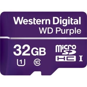 Western Digital 32GB Purple microSDHC UHS-I CL10 memóriakártya (WDD032G1P0A)