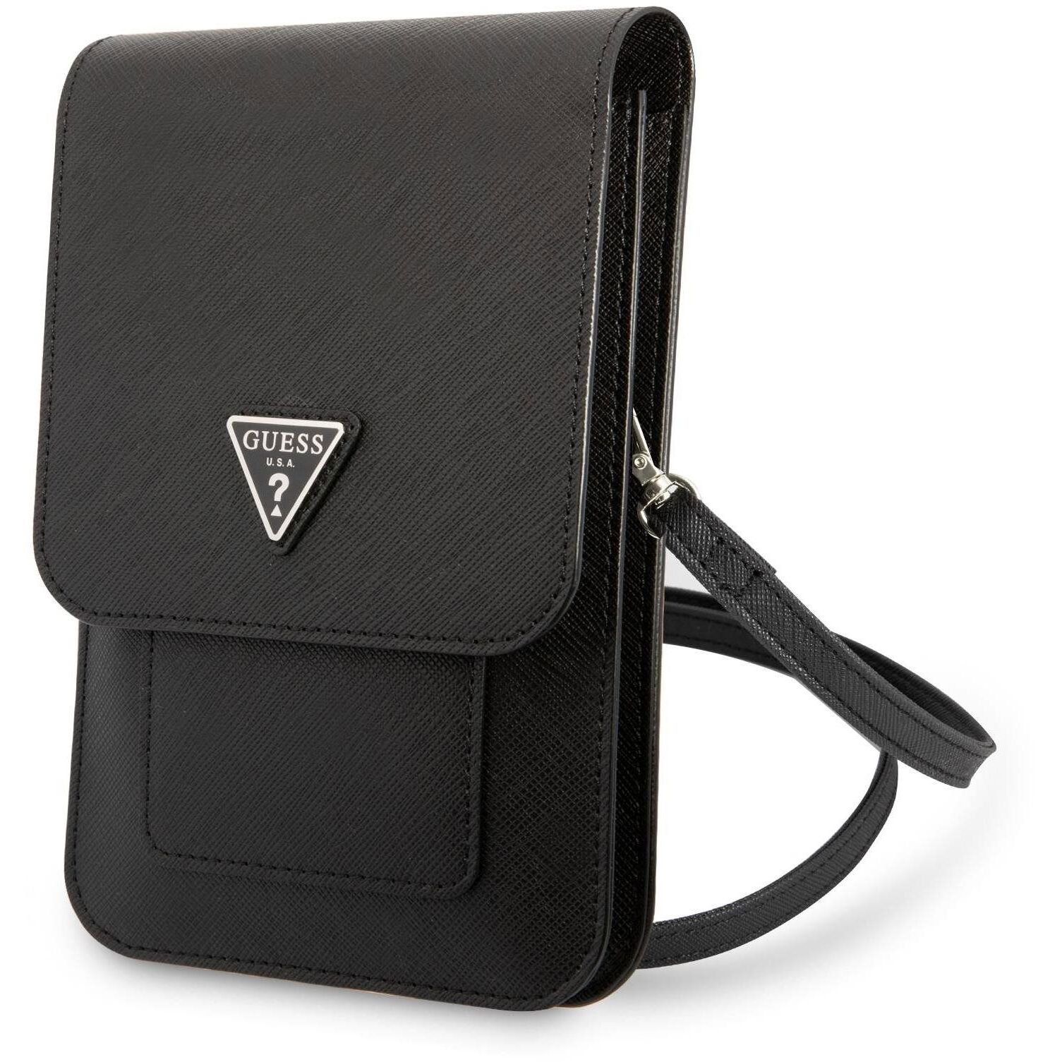 Guess Torebka GUWBSATMBK czarny/blackSaffiano Triangle