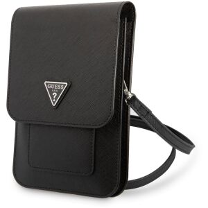 Guess Torebka GUWBSATMBK czarny/blackSaffiano Triangle 118282389 - Guess